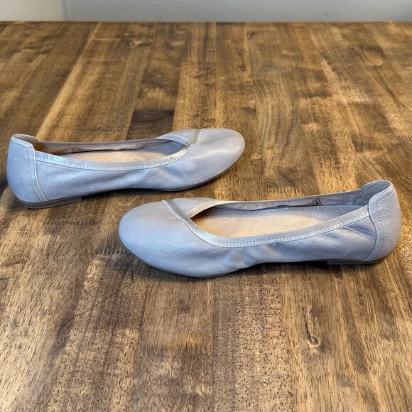 Vionic Caroll Classic Leather Ballet Flat Arch Support Ortho Gray Women’s Sz 9.5 - Picture 7 of 9